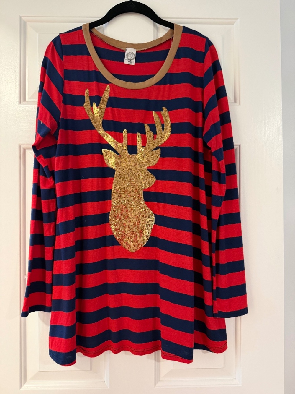 Sequined Reindeer Christmas Shirt
